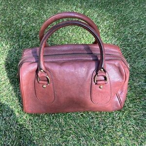 Banana Republic Cognac Brown Leather Satchel